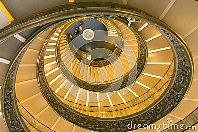 Famous Spiral Staircase, Rubin Museum Editorial Stock Photo