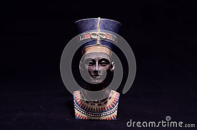 Famous Statuette Bust of Queen Nefertiti Editorial Stock Photo