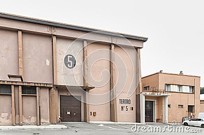 The famous studio 5 soundstage at Cinecitta Roma Editorial Stock Photo