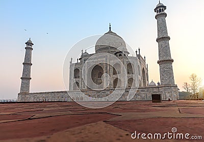 Famous Taj Mahal close view, Agra, India Stock Photo