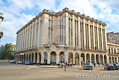 Famous Theater and Cine Payret building in old Havana, Cuba Editorial Stock Photo