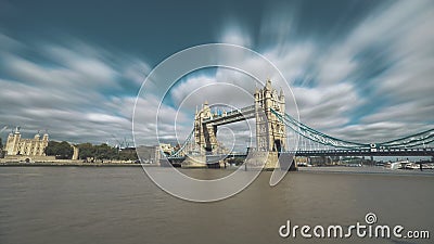 Famous Tower Bridge in London, England Stock Photo