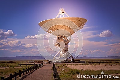 The famous VLA Very Large Array near Socorro New Mexico Stock Photo