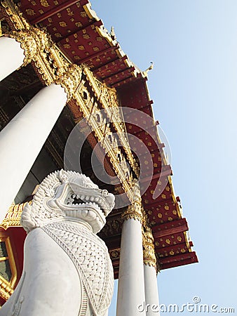 Famous Wat Benjamaborphit (Marble Temple) in Bangkok, Thailand Editorial Stock Photo