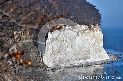 Famous white cliffs Rugen island Stock Photo