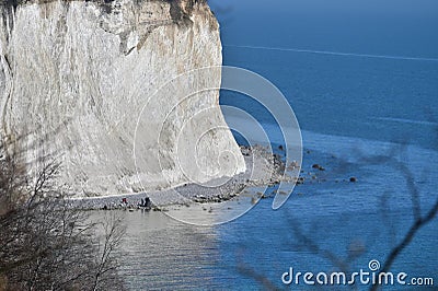 Famous white cliffs Rugen Stock Photo