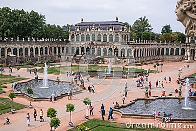 Famous Zwinger palace in Dresden Editorial Stock Photo