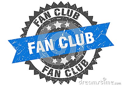 Fan club stamp. fan club grunge round sign. Vector Illustration