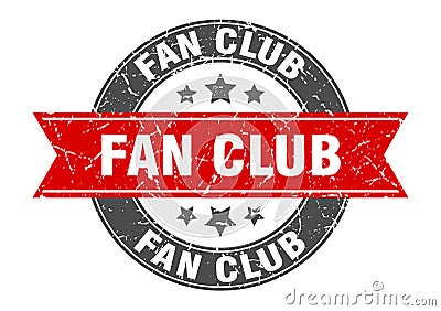 fan club stamp Vector Illustration