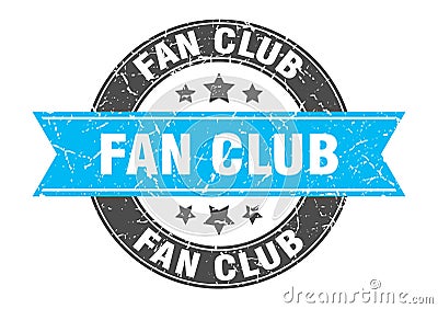 fan club stamp Vector Illustration