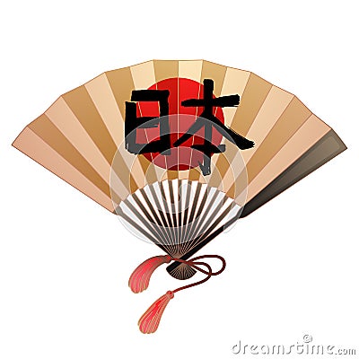 Fan in japanese style Vector Illustration