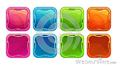 Fancy colorful bright buttons Stock Photo