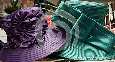 Fancy hat for derby day Stock Photo