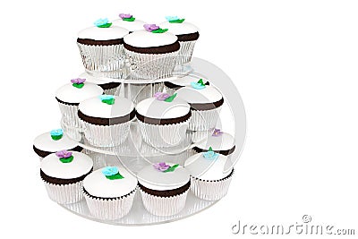 Fancy Cup Cakes Stock Photo