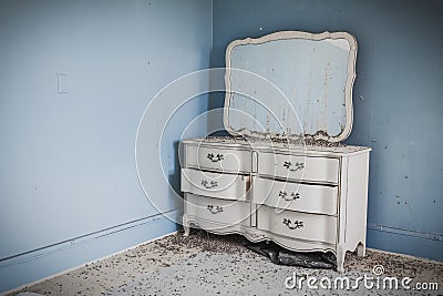 Fancy dresser against a wall Stock Photo