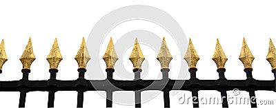 Fancy Fence Isolation Stock Photo