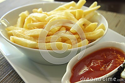 Fancy french fries Stock Photo