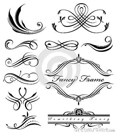 Fancy Lines 1 Vector Illustration