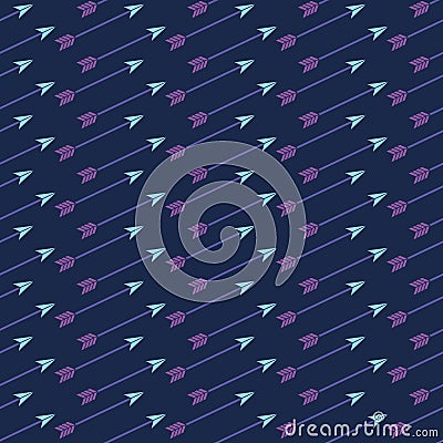 Fancy pattern with arrows Vector Illustration