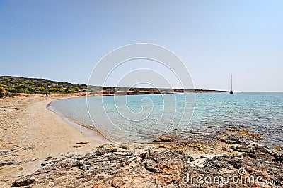 Fanos beach of Koufonissi, Greece Stock Photo