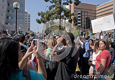 Fans Gather to Remember Michael Jackson Editorial Stock Photo