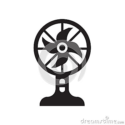 Fans icon isolated on white background Vector Illustration