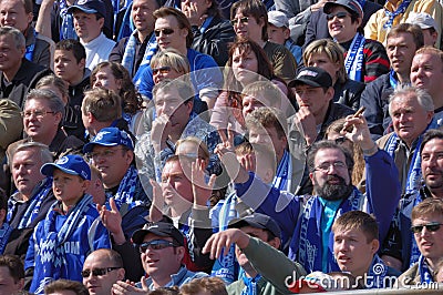 Fans of a soccer team Zenith Editorial Stock Photo