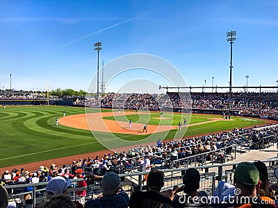 Baseball Game. Preseason Mariners Editorial Stock Photo