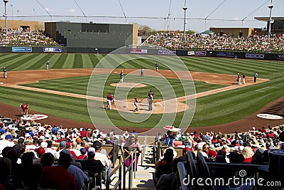 MLB Cactus League Spring Training Game Fans Editorial Stock Photo