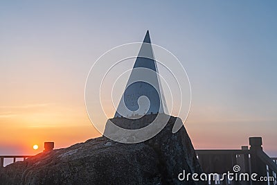 Fansipan peak, the highest view point of Fansipan, the highest mountain in Indochina. Popular travel destination in Sapa, Lao Cai Editorial Stock Photo