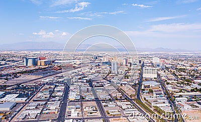 Fantastic Aerial view of Las Vega city Editorial Stock Photo