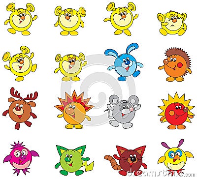 Fantastic characters Vector Illustration