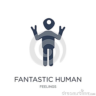 fantastic human icon. Trendy flat vector fantastic human icon on Vector Illustration