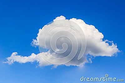 Fantastic soft white clouds against blue sky Stock Photo