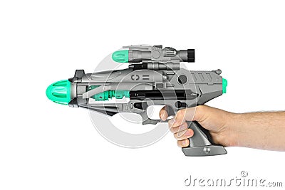 Fantastic toy gun Stock Photo