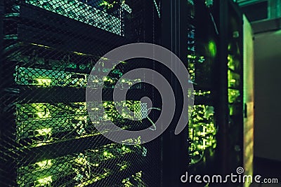 Data centre interface Stock Photo