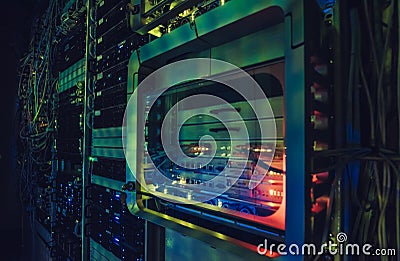 Data centre interface Stock Photo