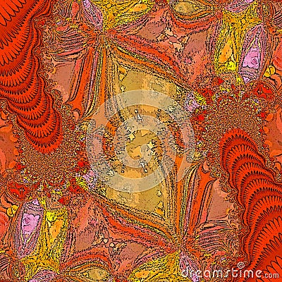 Fantasy abstract colorful pattern on backdrop in autumn colors Stock Photo