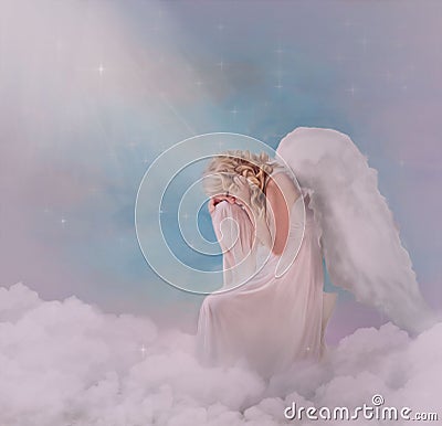 Fantasy angel Stock Photo