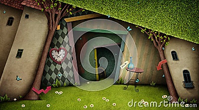 Fantasy Background Wonderland Stock Photo