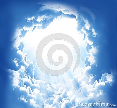 Fantasy beautiful clouds Stock Photo