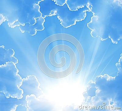 Fantasy beautiful clouds Stock Photo