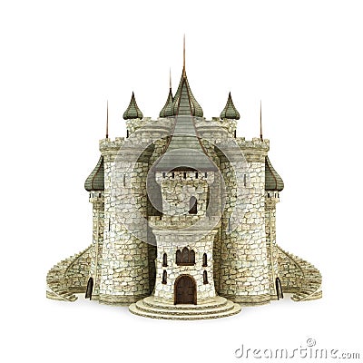 Fantasy castle Stock Photo