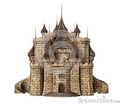 Fantasy castle Stock Photo