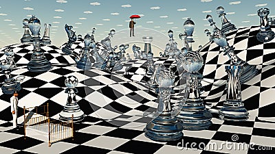 Fantasy Chess Stock Photo