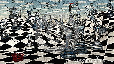 Fantasy Chess Stock Photo