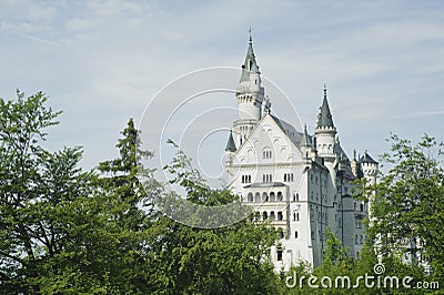 Fantasy dream building in Neuschwanstein Castle. Stock Photo