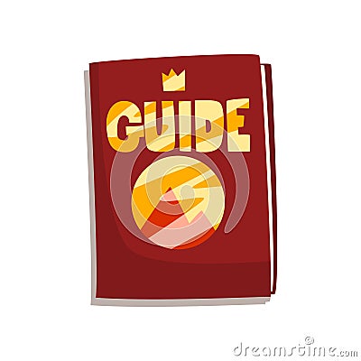 Fantasy fairytale game board guide book vector Illustration on a white background Vector Illustration