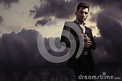 Fantasy fashion style photo of a handsome man Stock Photo