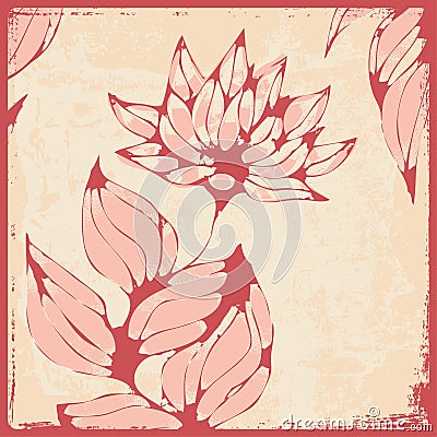 Fantasy flower Vector Illustration